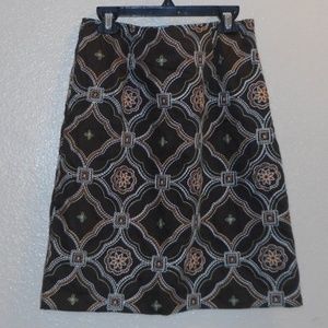 Harold's embroidered A-line skirt